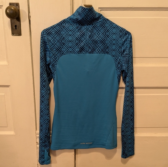 Two Under Armour fitted partial-zip performance sweatshirts S - Picture 8 of 14